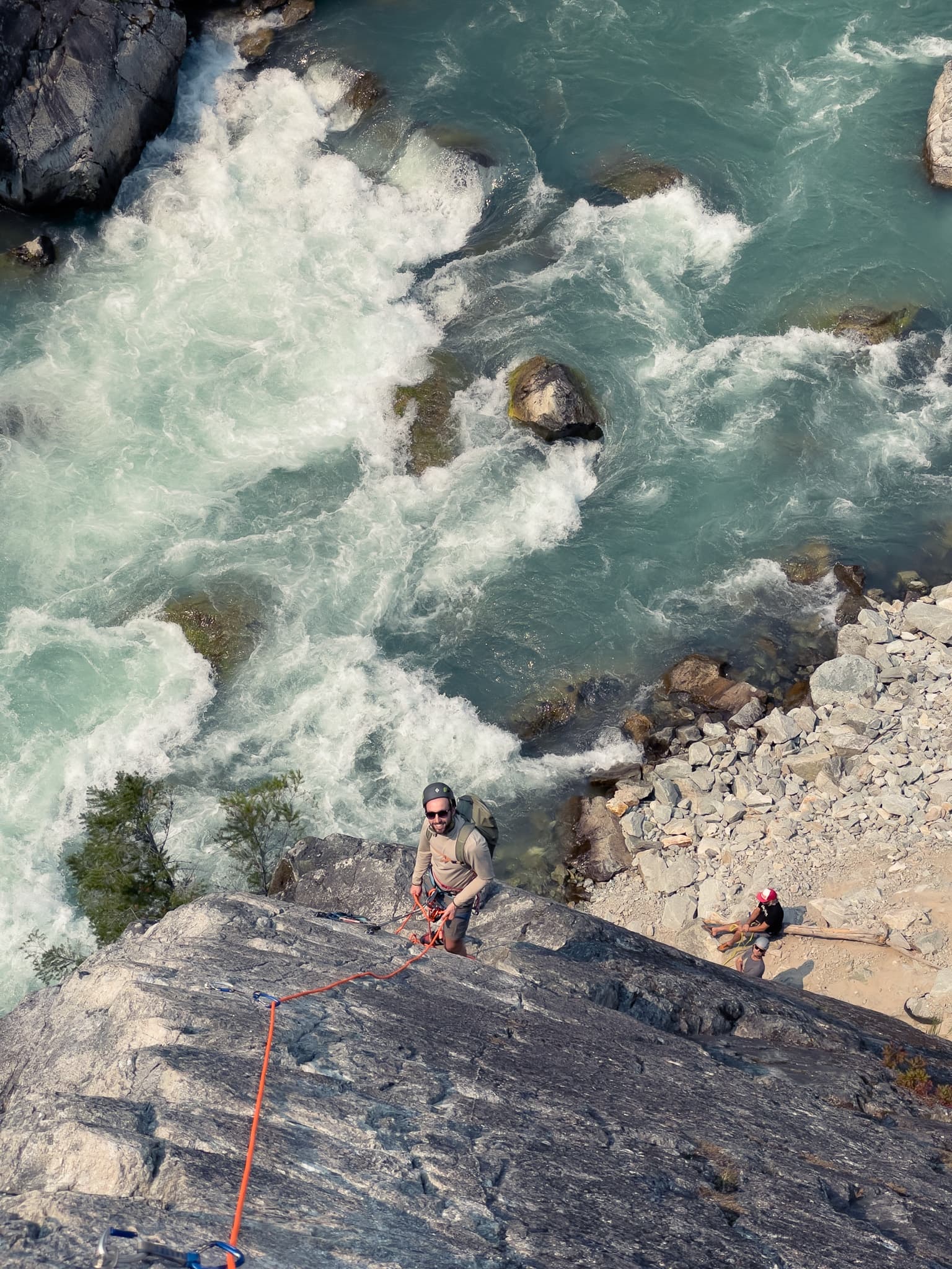 My friend Kevin following me up Star Chek (YDS 5.9)